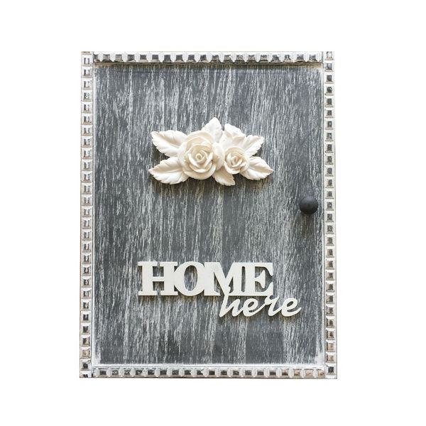 

home decor key holder box craft with 6 hooks retro wall mounted gifts storage