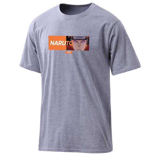 

mens anime cartoon naruto 100% cotton t-shirts 2020 fashion summer male harajuku round neck clothes hipster retro tshirts