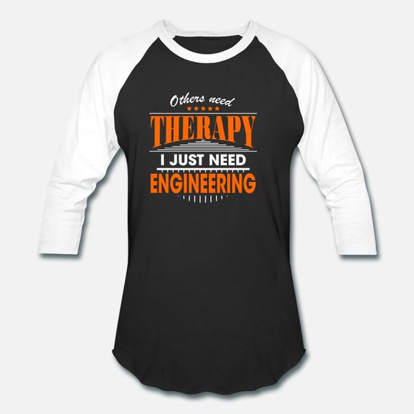

engineering is my therapy t shirt men customized short sleeve o-neck leisure graphic building summer style pictures shirt