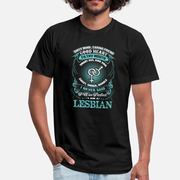 

i am a lesbian gay lgbt lesbian t shirt men custom cotton round neck slim cute humor summer cool shirt