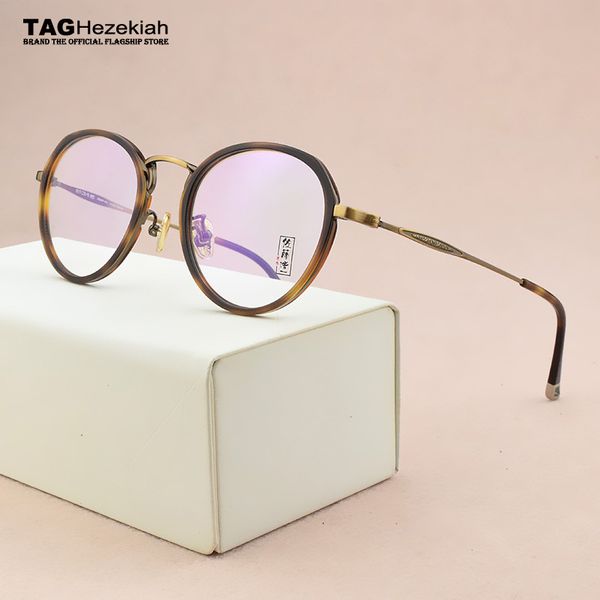 

2020 brand glasses frame men ultralight women vintage round prescription eyeglasses retro optical frame men's spectacle frames, Black