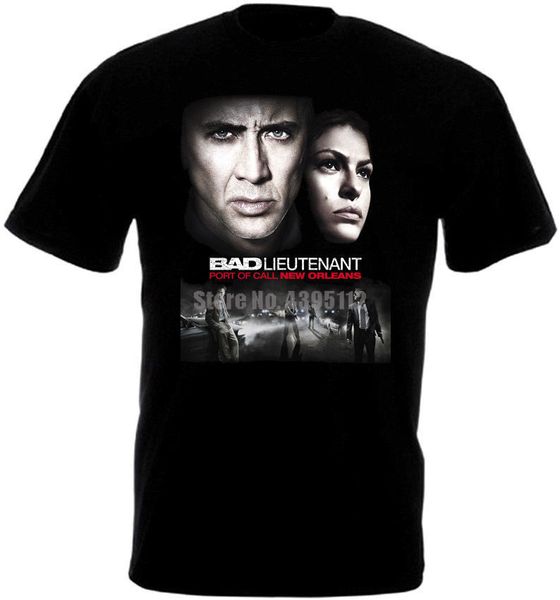 

bad lieutenant movie poster men funny t-shirts hip hop clothing tshirt designer t shirt short sleeves