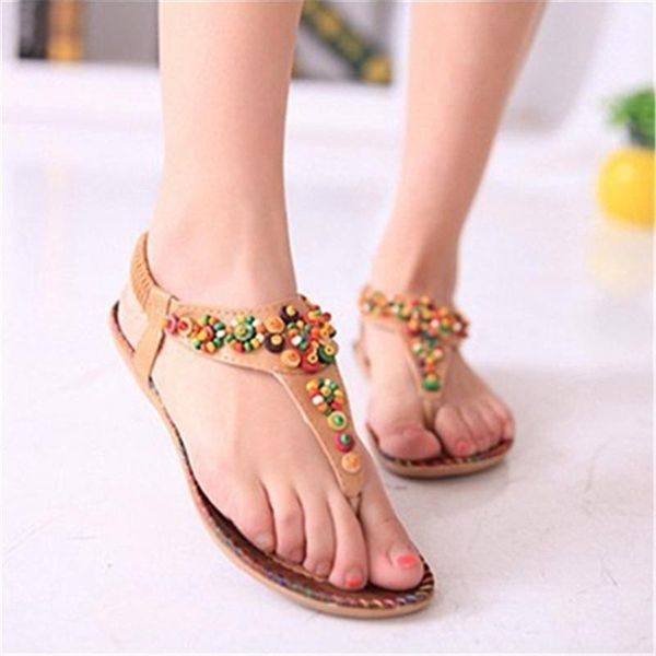 

sandals women's fashion summer women sandal bohemia national flavor shoes woman wear-resisting, Black