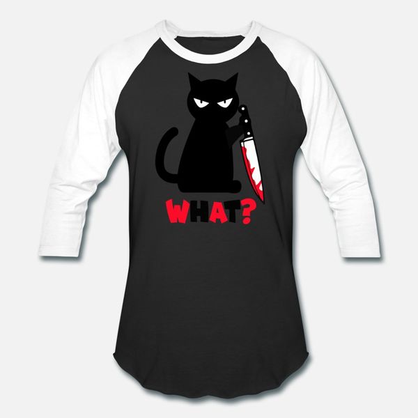 

what black angry cat knife t shirt men gift tee shirt crew neck pictures gift humor summer cool shirt