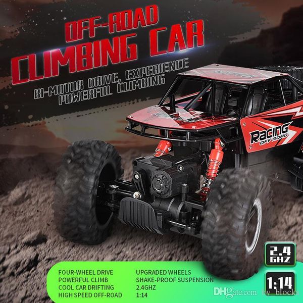 

1:14 rc car model off road remote control car 2.4g high speed climbing vehicle 4wd racing truck toys for kids 07