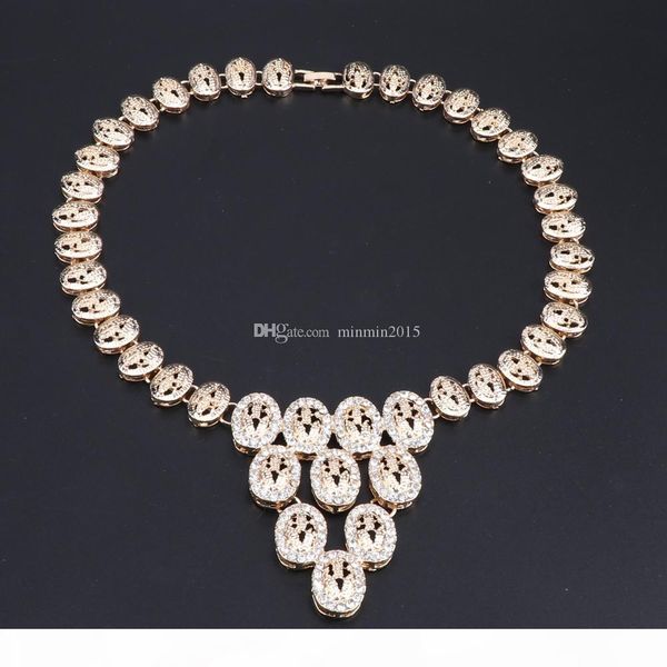 

золотой цвет кристалл цветок сливы женские серьги ожерелье браслет кольцо установить новый простой платье партии кисточкой циркона ювелирные, Slivery;golden