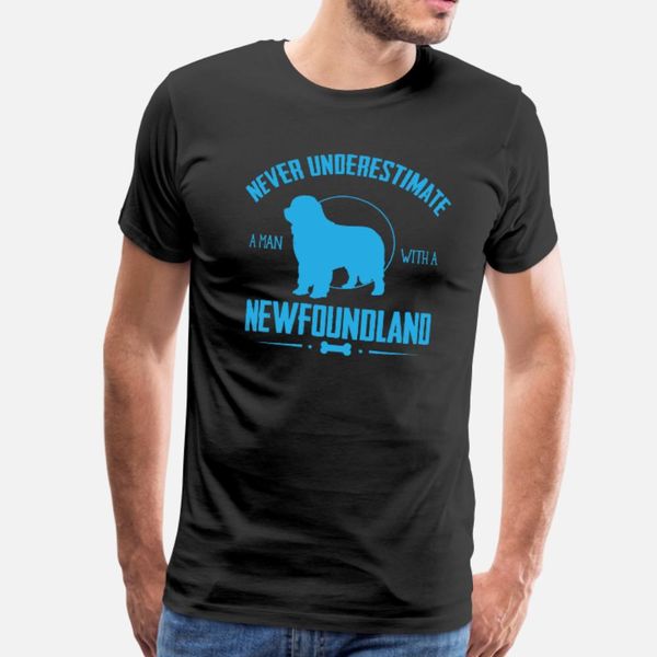 

dog newfoundland num t shirt men custom cotton s-xxxl original anti-wrinkle building summer cool shirt