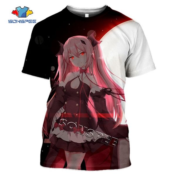 

seraph of the end anime 3d summer homme pullover 3d print shirts hippie comics harajuku men clothing