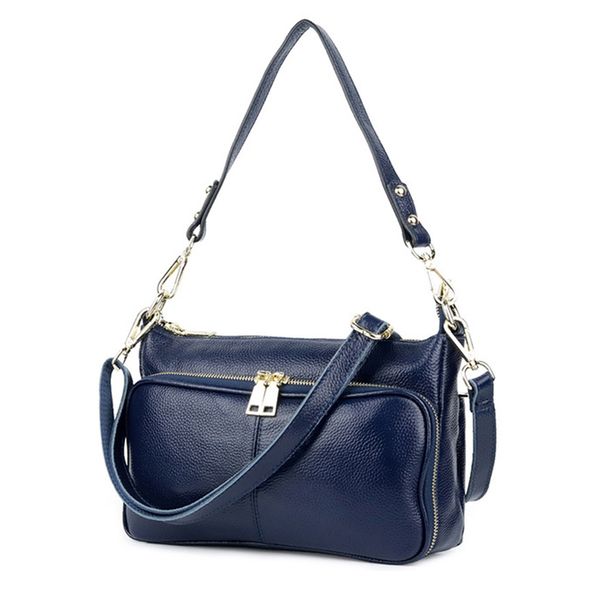 

2020 fashion design genuine leather wild women's handbag first layer cowhide mother shoulder bag multi-compartment messenger bag
