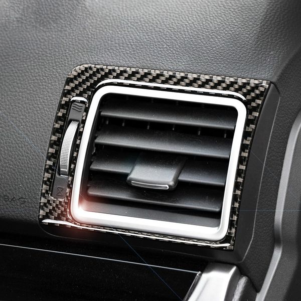 

for subaru forester carbon fiber car interior air conditioner outlet vent frame car styling sticker 2016-2018 accessories