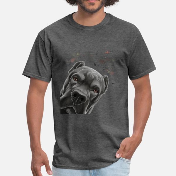 

curious cane corso dog t shirt men customize 100% cotton crew neck basic solid interesting building spring autumn vintage shirt