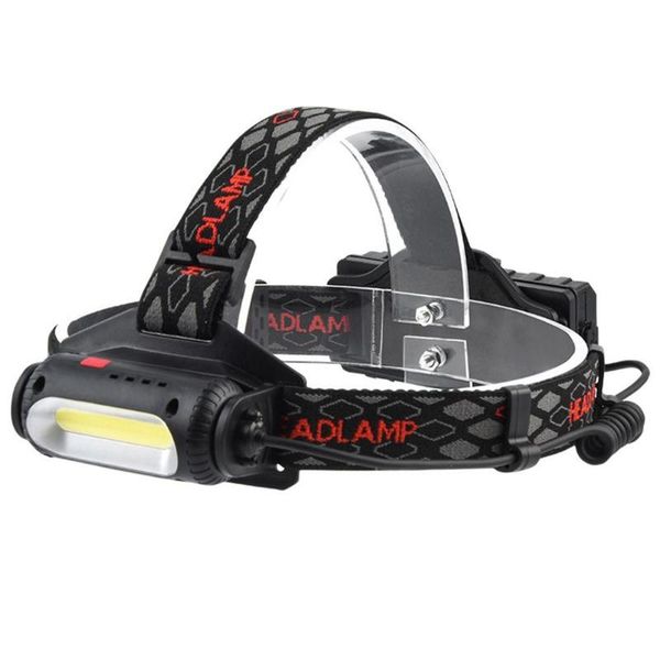 

10 modes t6+xpe+cob led headlamp adjustable angle fishing camping headlight support dropshipping