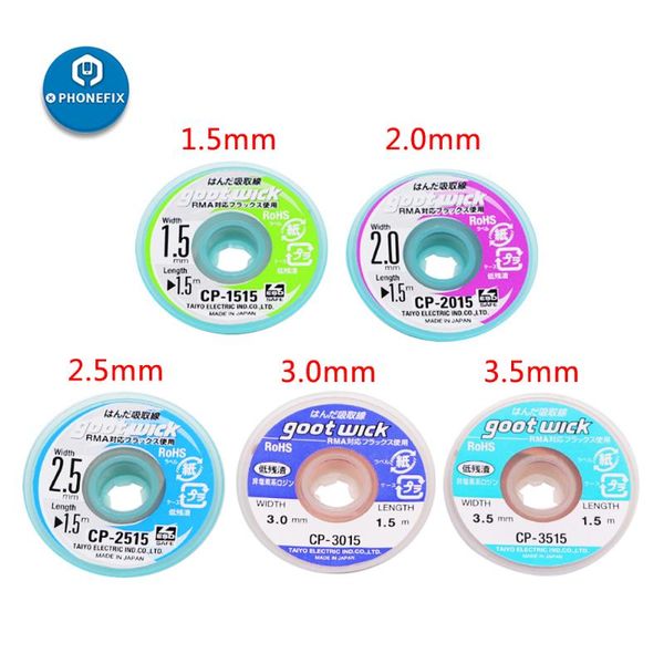 

desoldering braid solder remover desoldering wick sucking tin belt bga absorbtion line for phone soldering repair