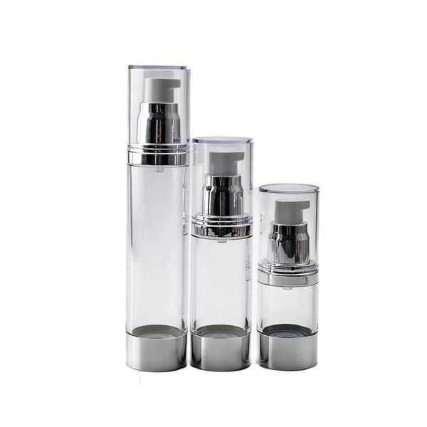 

high grade 30ml 50ml empty custom cylindrical vacuum bottle lotion essence bottle container packaging 20pcs/lot
