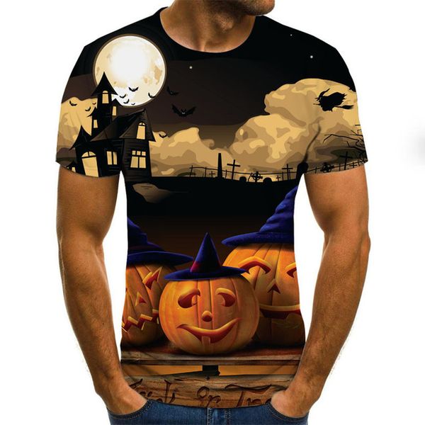 

men summer skull print men breathable 3d print shirts comics plus size anime men clothing