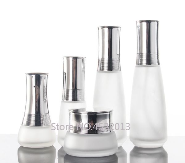 

storage bottles & jars 10pcs 120ml100ml45ml30ml glass empty cosmetic lotion pump bottle, portable emulsion/foundation package, 50g cream/mas