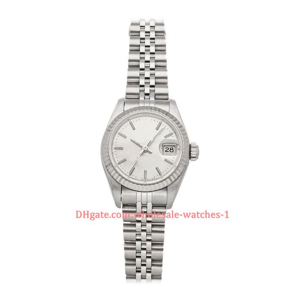 

christmas gift 20 style 26mm steel white gold ladies jubilee bracelet watch 69174, Slivery;brown