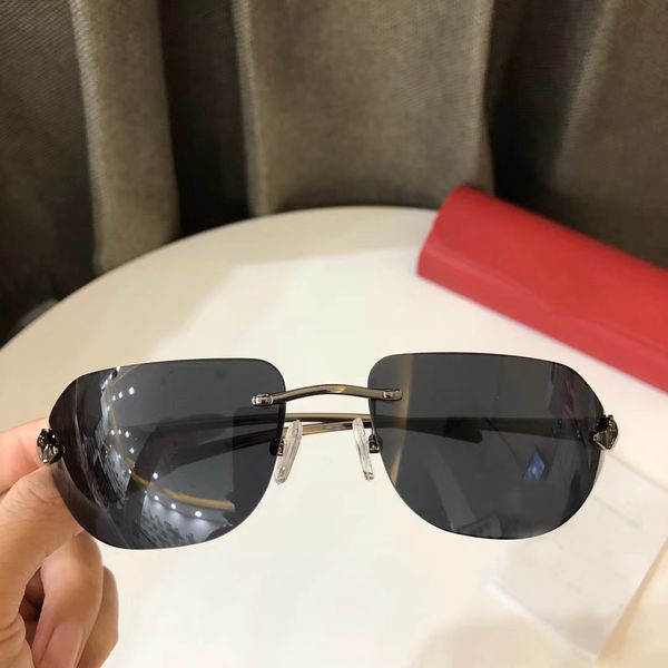 

flat sole sunglasses box brown lenses sunglasses occhiali da men firmati shades gold with rimless beiag, Slivery;brown