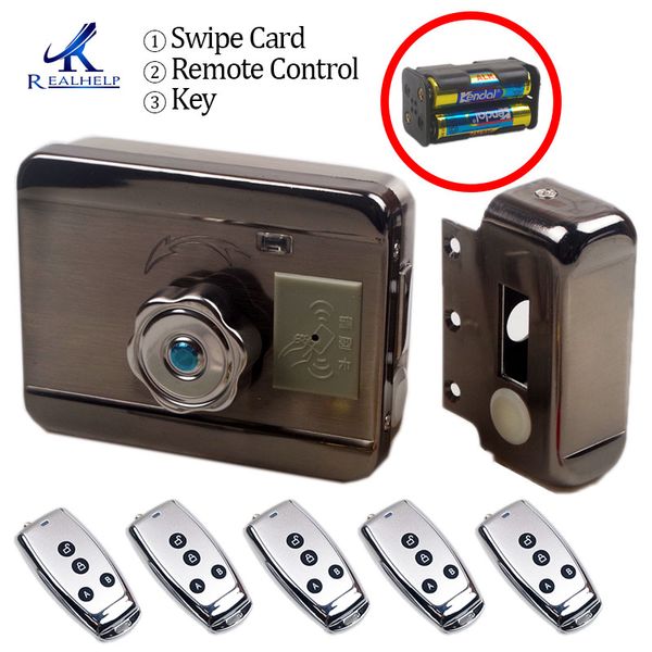 

smart lock aa dry battery easy install rfid electronic locker door wireless proximity card