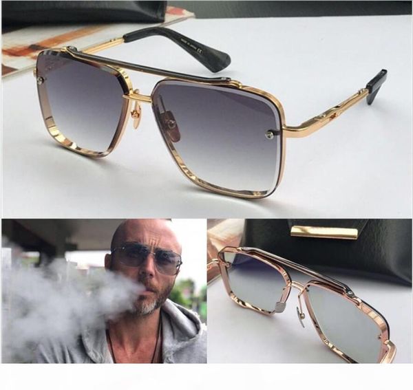

new luxury sunglasses men design metal vintage sunglasses fashion style square frameless uv 400 lens with original case, White;black