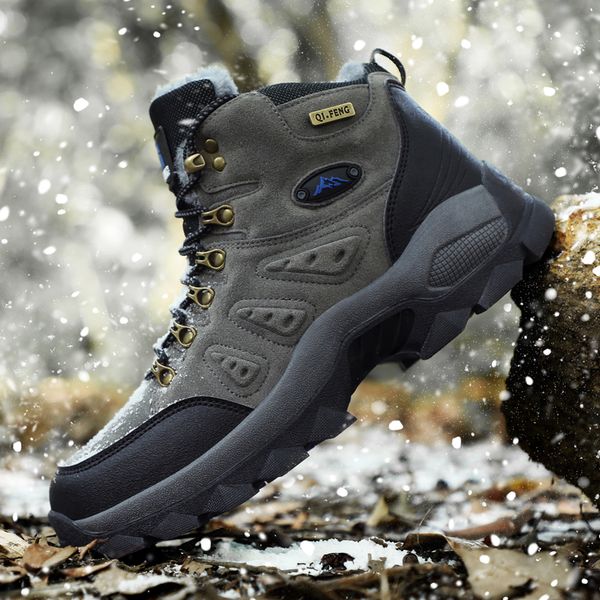 

winter warm hunting boots men outdoor sports hiking shoes women trail tactical boots waterproof travel climbing sneakers unisex