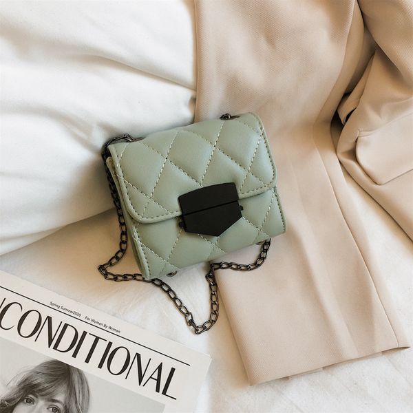 

fairy нежного ветра небольшого мешок женщина 2020 новая дикая мини сумка мода ромб цепи женской сумки и кошельки