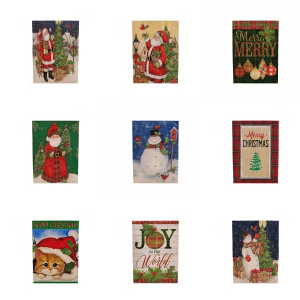 

new fashion christmas decorations cotton embroidery christmas table flags creative european christmas coffee tables deskdecoration#618