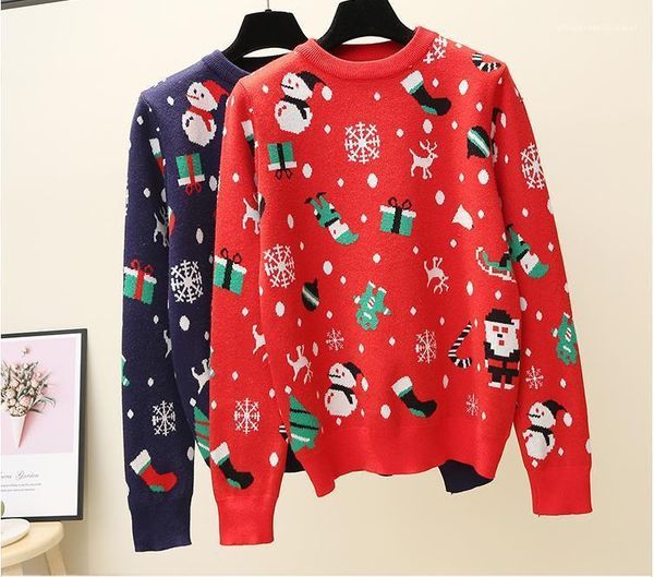 

style girls clothing women crew neck contrast color sweater spring women long sleeve sweaters colorful loose luxury korea, White;black