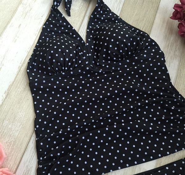 

maternity s -4xl large size swimwear pregnant women swimsuit two pieces plus size polka -dot pregnancy beach bathing set003