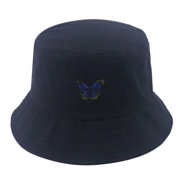 

bucket fisherman bob foxmother women reversible black ladies caps gorras hats new fashion print butterfly 2020 fojnc garden2010, Black;white