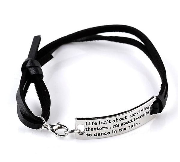 

quote styles 9 never tag cuffs for jewelry up kids you women inspirational are amazing never id bracelets bracelet leather give lett immaxr, Black