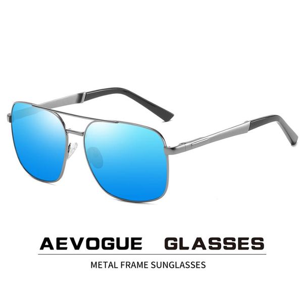 

aevogue new sunglasses men two beams square retro polarized metal frame fashion sun glasses uv400 ae0774, White;black