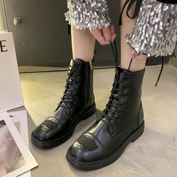 

boots for women autumn women's shoes round toe zipper trendy shoes embroidered black comfortable booties female 2020
