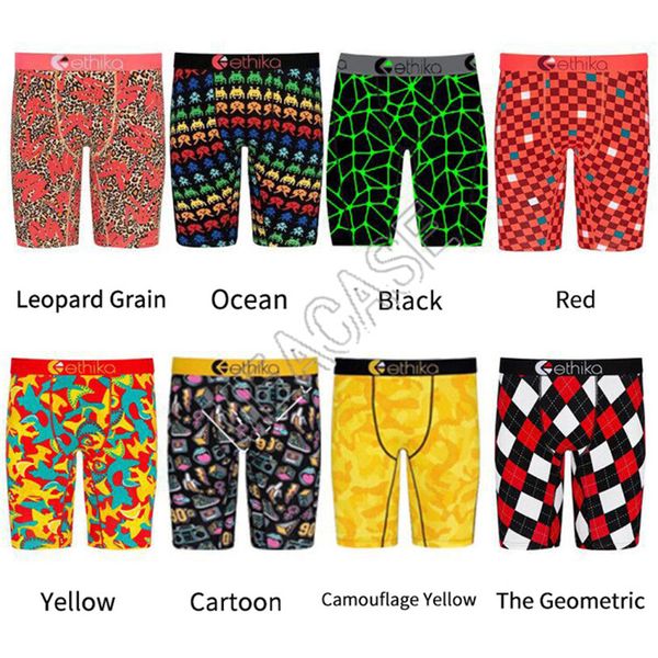

32 styles quick dry men panties design underwear swim long boxer briefs shark cartoon beach shorts boxer pants designer underpant d81705, Camo