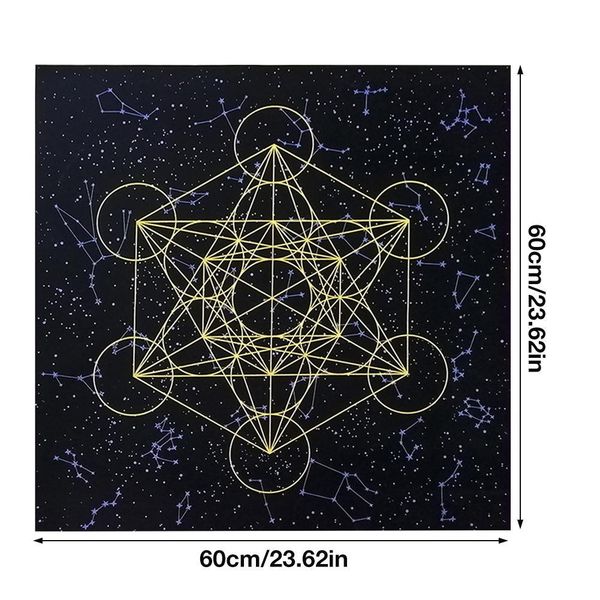 

printing tarot tarot cloth color table card two tablecloth screen 6060cm metatrones tablecloth crystal grid new tarot cub card lcdza jjxh