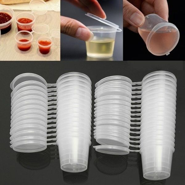 

disposable sauce cups plastic vinegar box packing box disposable sauce cups with lid food storage containers boxes