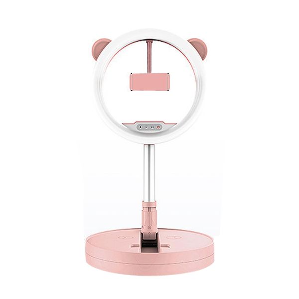 

g2 led fill light, dimmable round stand, phone stand light, self-timer live video recording light