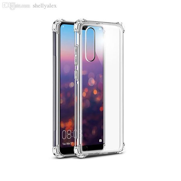 

cgjxsshockproof transparent phone case for huawei p30 p30pro hybrid acrylic tpu drop resistance phone pounch for huawei p20 p20pro p smart