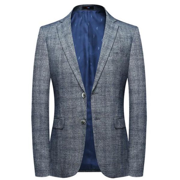 

2020 new arrival spring cotton plaid casual blazer men,men's suits jackets ,casual jackets mens blazer, White;black