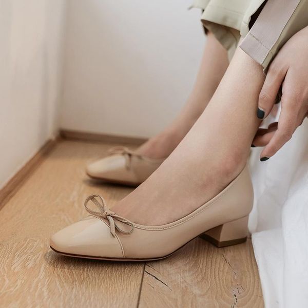 

plus size 34-43 patent leather bowtie loafers women autumn flats ladies elegant low heels slip on pointed toe moccasins shoes, Black