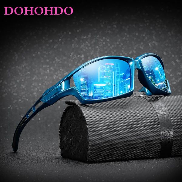 

dohohdo night vision polarized sunglasses men brand night driving anti-glare fishing sports glasses goggles gafas de sol uv400, White;black
