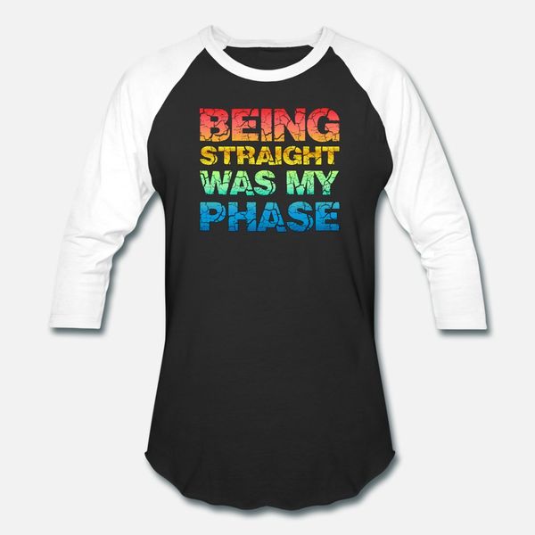 

being straight was my phase t shirt men printed short sleeve crew neck costume interesting comfortable summer natural shirt