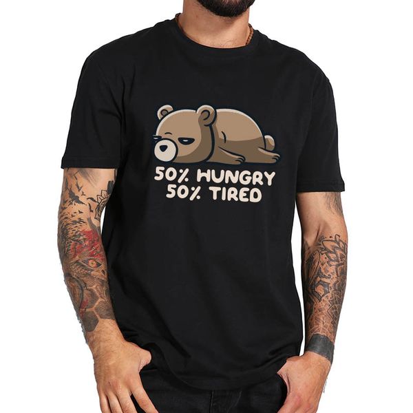 

one hundred percent me aka lazy bear t shirt 100% cotton short sleeve joking t-shirt drop ship eu size