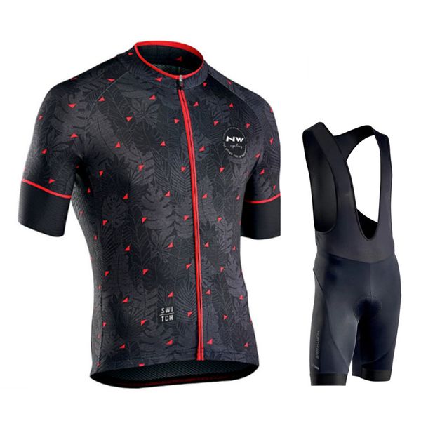 

nw 2020 триатлон команды лето мужчины велоспорт джерси мужчины с коротким рукавом ropa ciclismo hombre велосипед wear шорты комплект mtb зад, Black;blue