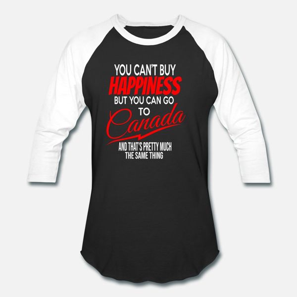 

canada happiness t shirt men customized tee shirt crew neck clothing gift new fashion spring cool shirt