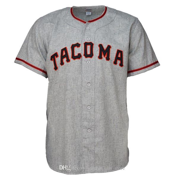 

tacoma 1960 road jersey 100% stitched embroidery vintage baseball jerseys custom any name any number 04, Blue;black
