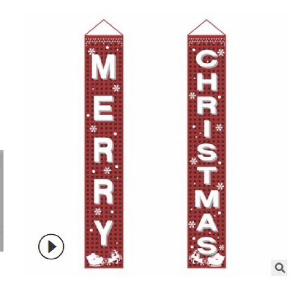 

2020 christmas decorations christmas curtain gatekeeper christmas decorated flag festive party supplies