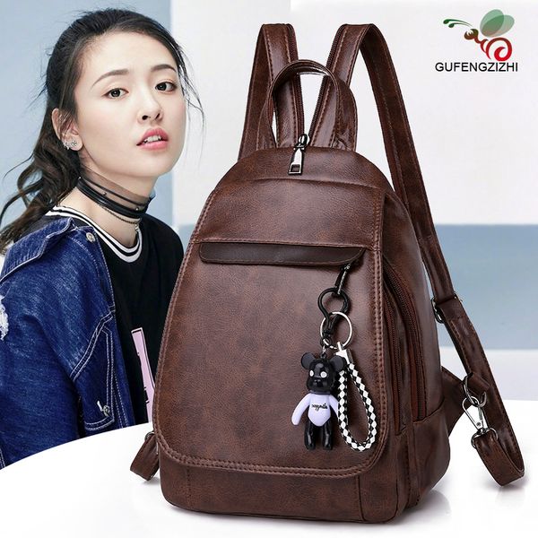 

fashion summer women backpack chest bag leather shoulder bag women backpacks large capacity school for lady