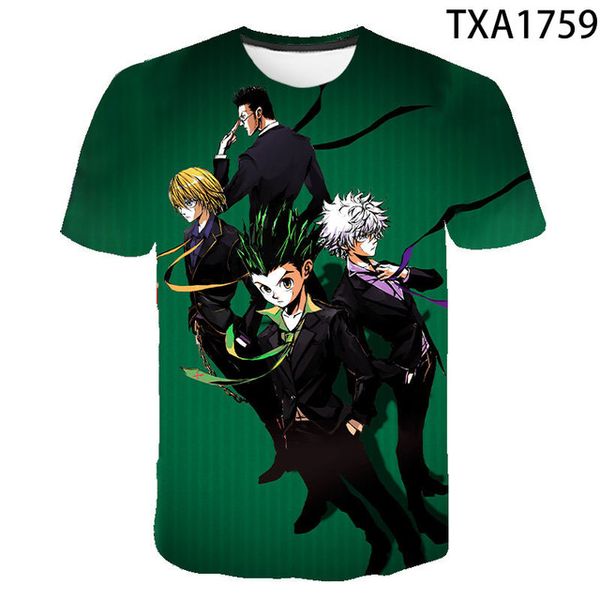 

summer anime hunter x hunter boy girl printed cool 3d print shirts harajuku hentai aesthetic men clothing