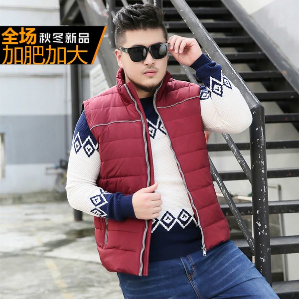

new arrival winter male casual down coat vst 13xlchest 185cm fashion plus size xl-8xl9xl10xl11xl12xl13xl 183, Black;white